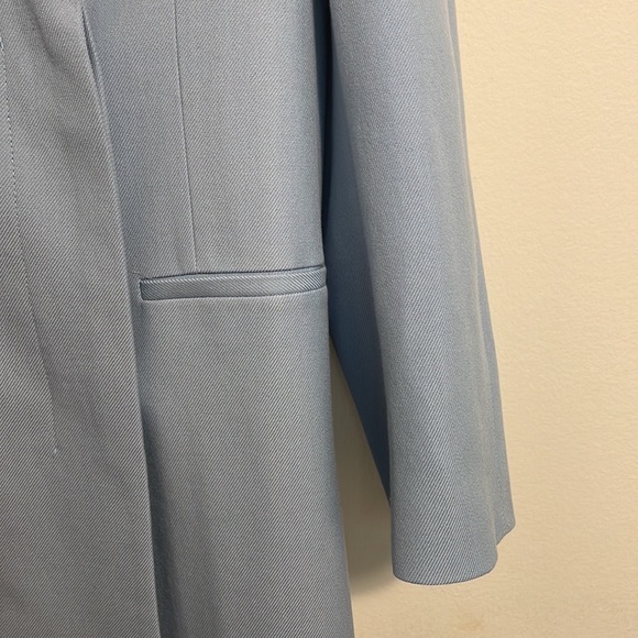 Zara blue long coat XS NWOT - Picture 2 of 10